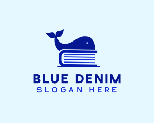 Blue Whale Book logo design