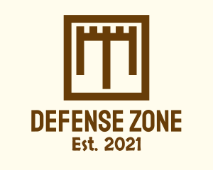 Square Shield Fort logo design