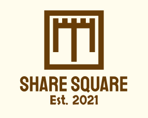 Square Shield Fort logo design