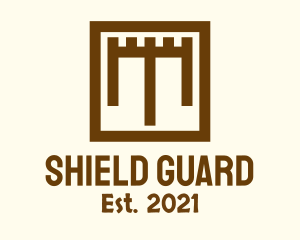 Square Shield Fort logo design