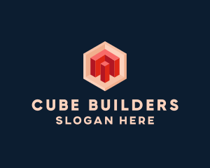 Tech Programmer Cube logo design