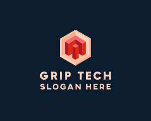 Tech Programmer Cube logo design