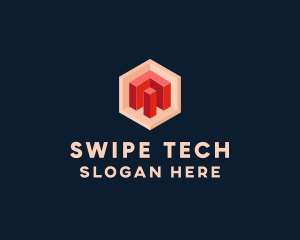 Tech Programmer Cube logo design