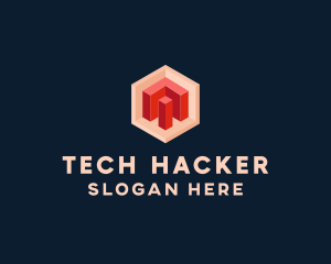 Tech Programmer Cube logo design