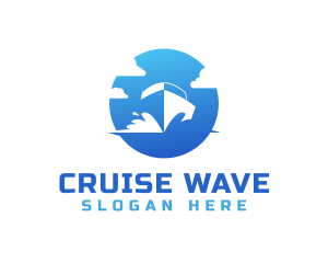 Blue Travel Boat logo