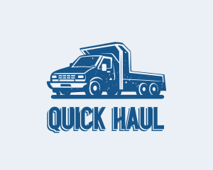 Rustic Flatbed Truck logo design