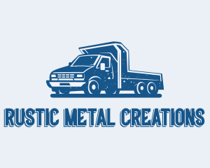 Rustic Flatbed Truck logo design