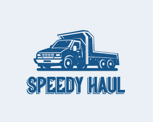 Rustic Flatbed Truck logo design