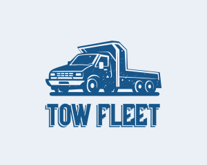 Rustic Flatbed Truck logo design