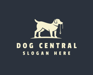 Pet Leash Dog Trainer logo design