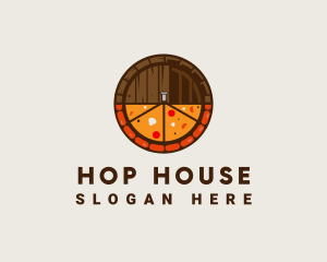 Beer Barrel Pizza logo design