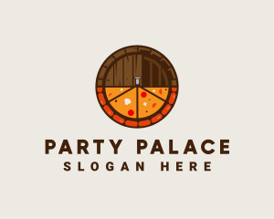 Beer Barrel Pizza logo design