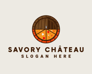 Beer Barrel Pizza logo design