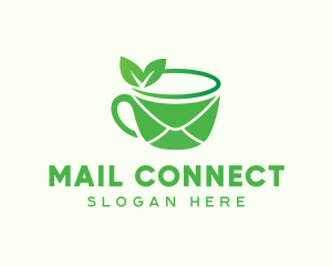 Tea Mail Cafe logo design