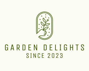 Hand Planting Garden  logo design