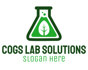 Green Leaf Organic Lab logo design