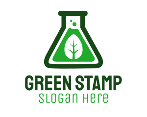 Green Leaf Organic Lab logo design