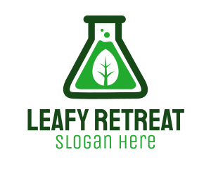 Green Leaf Organic Lab logo design