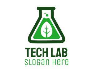 Green Leaf Organic Lab logo design