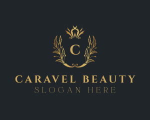 Royalty Wreath Crown  logo design