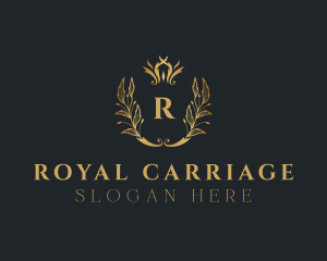 Royalty Wreath Crown  logo design