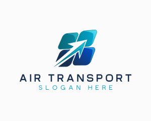 Logistics Forwarding Arrow logo design