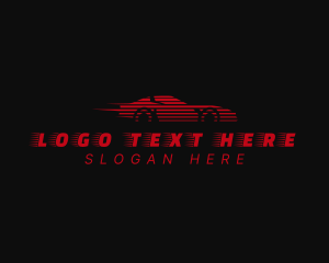 Fast Red Sports Car logo