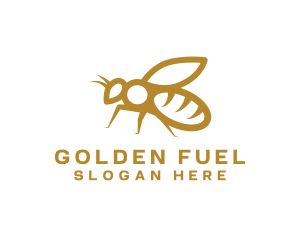 Golden Honey Bee logo design