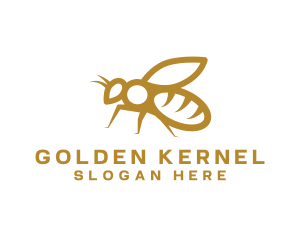 Golden Honey Bee logo design