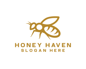 Golden Honey Bee logo design