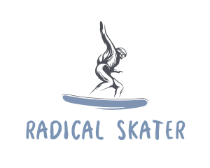 Skater Snowboard Man logo