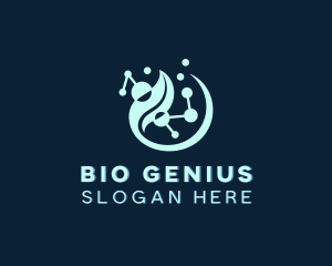 Biotechnology Scientist Laboratory logo design