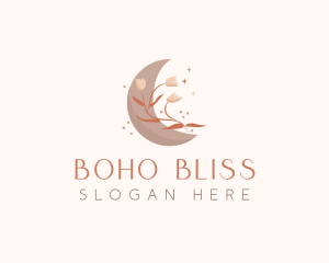 Floral Moon Boho logo