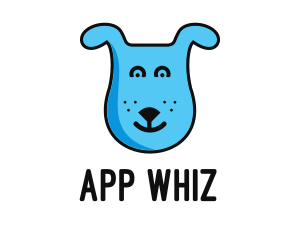 Blue Dog Cartoon logo design