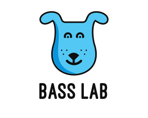 Blue Dog Cartoon logo design