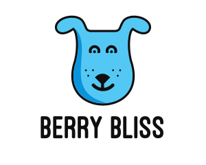 Blue Dog Cartoon logo design