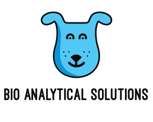 Blue Dog Cartoon logo design