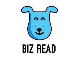 Blue Dog Cartoon logo design