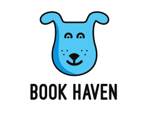 Blue Dog Cartoon logo design