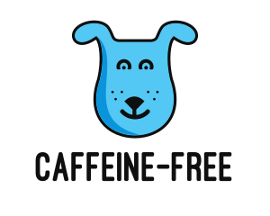 Blue Dog Cartoon logo design