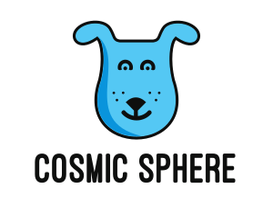 Blue Dog Cartoon logo design