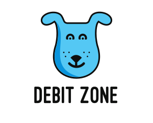 Blue Dog Cartoon logo design