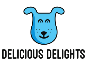 Blue Dog Cartoon logo design