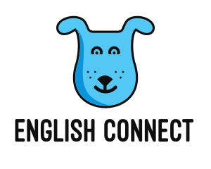 Blue Dog Cartoon logo design