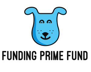 Blue Dog Cartoon logo design