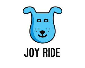 Blue Dog Cartoon logo design