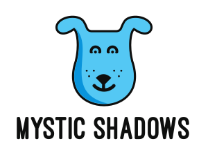 Blue Dog Cartoon logo design