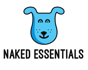 Blue Dog Cartoon logo design