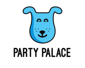 Blue Dog Cartoon logo design