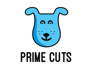 Blue Dog Cartoon logo design